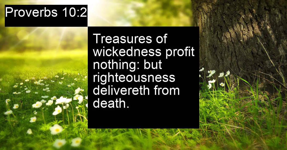 Proverbs 10:2