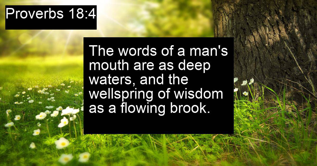 Proverbs 18:4