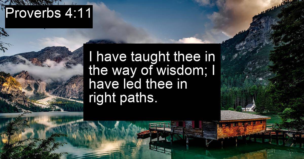 Proverbs 4:11
