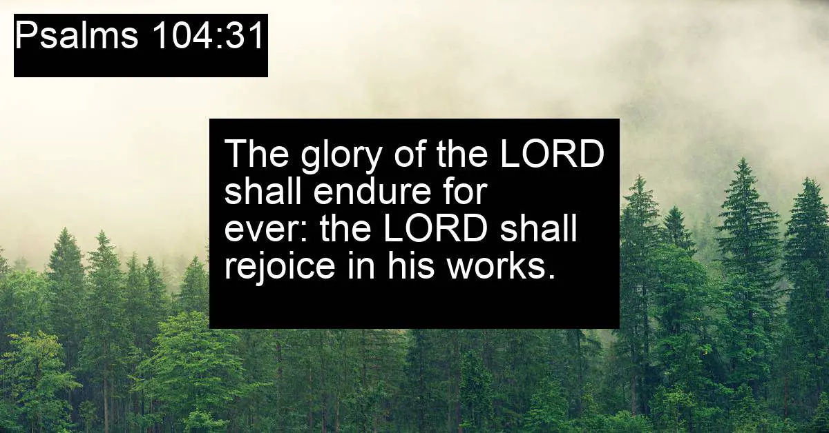 Psalms 104:31
