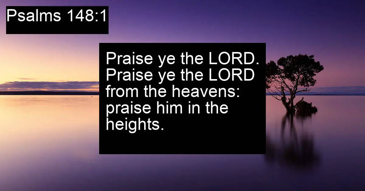 Psalms 148:1