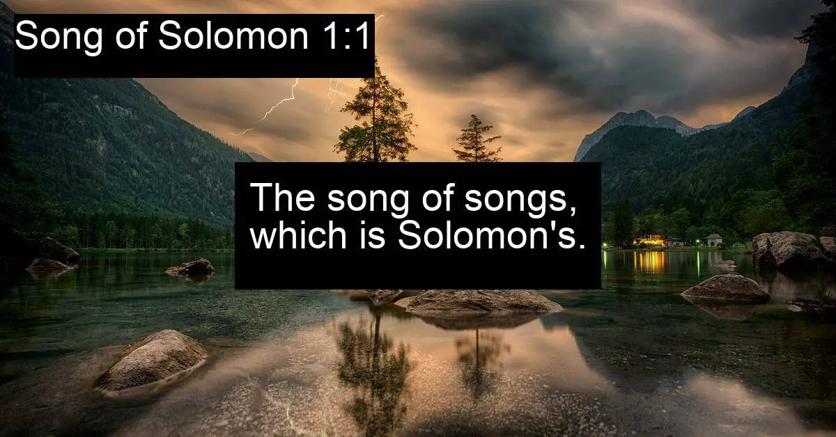 Song of Solomon 1:1