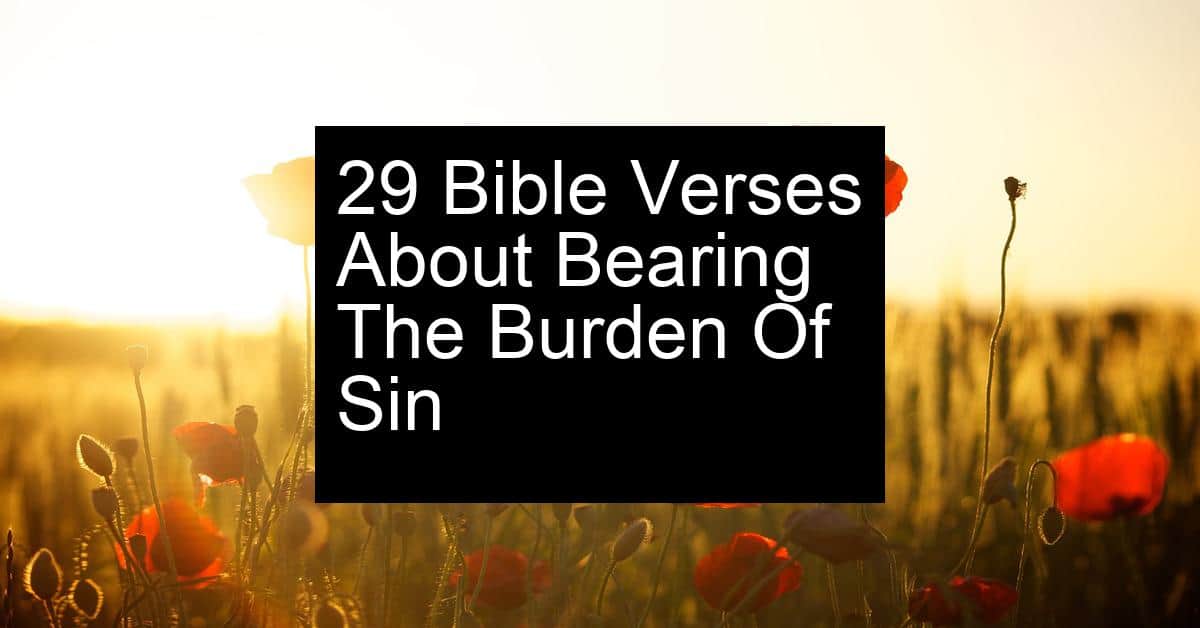 bearing the burden of sin
