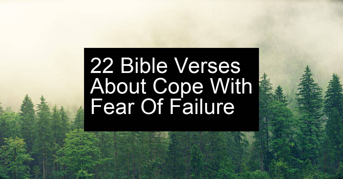 cope with fear of failure