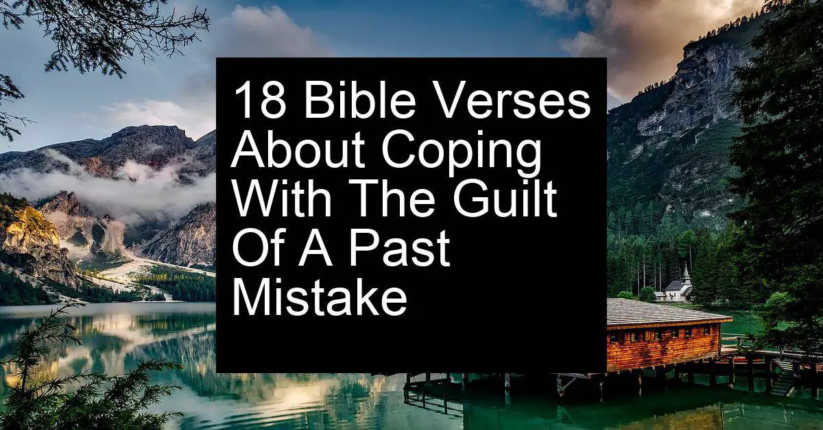 coping with the guilt of a past mistake