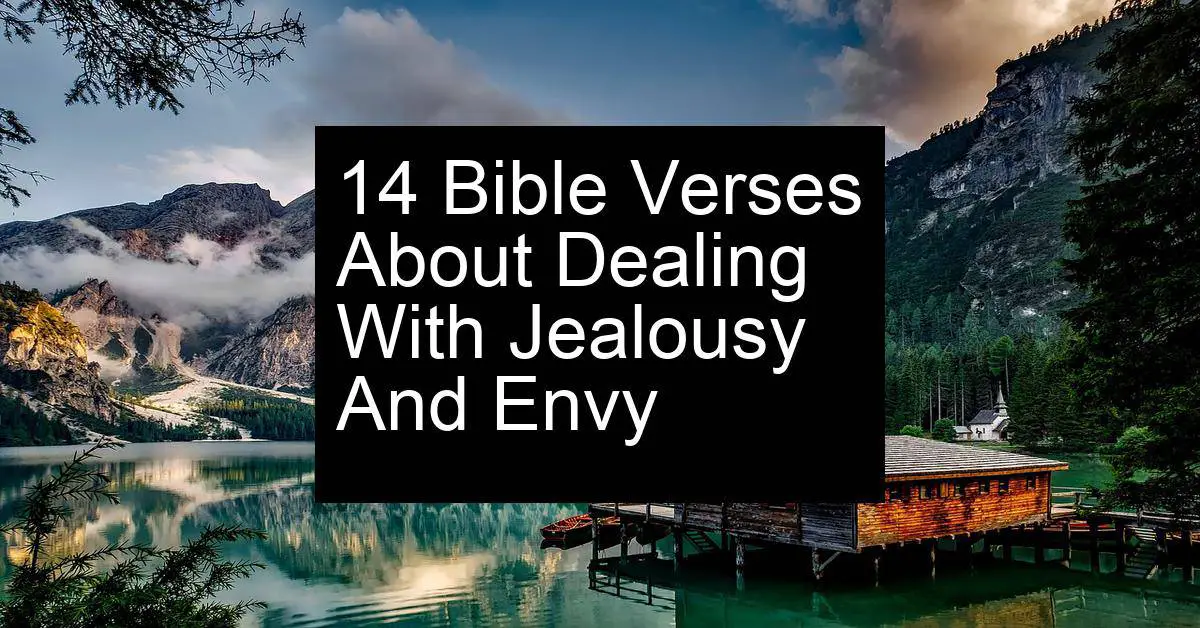 dealing with jealousy and envy