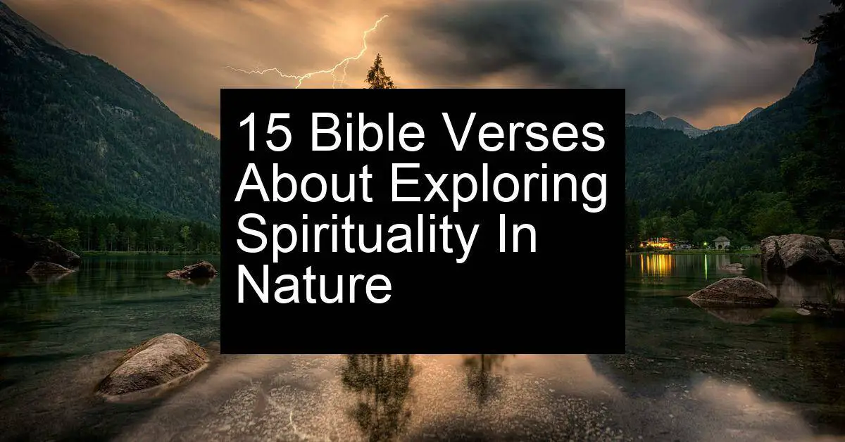 exploring spirituality in nature