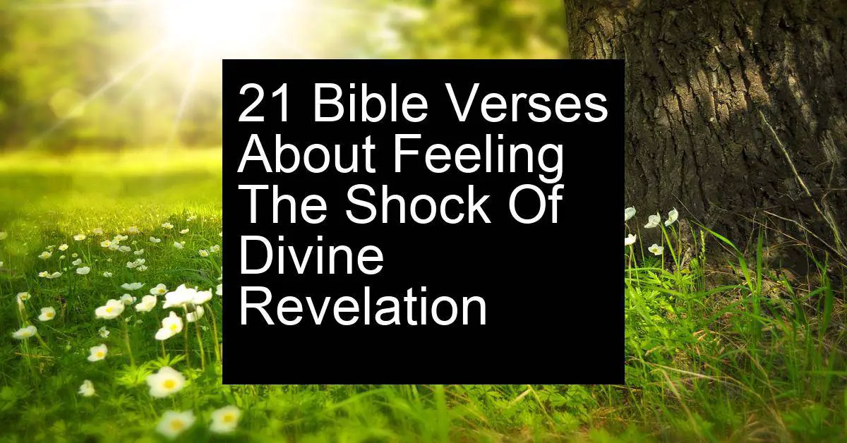 feeling the shock of divine revelation