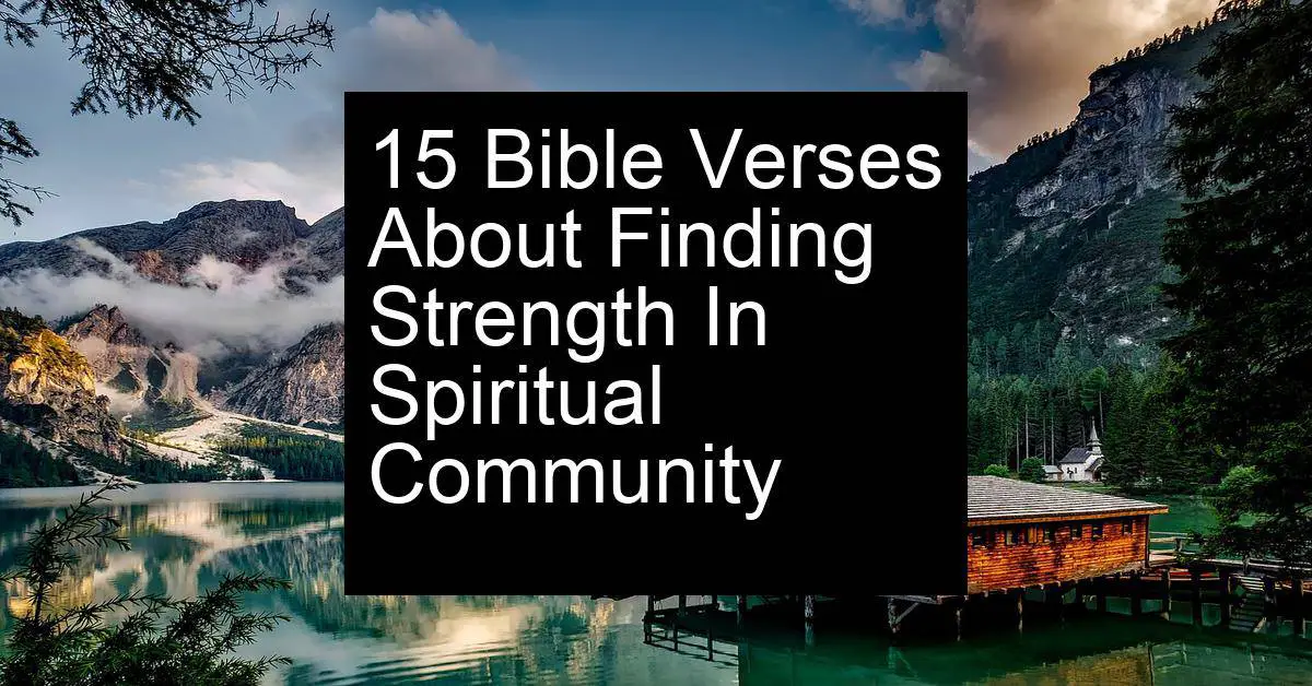 finding strength in spiritual community