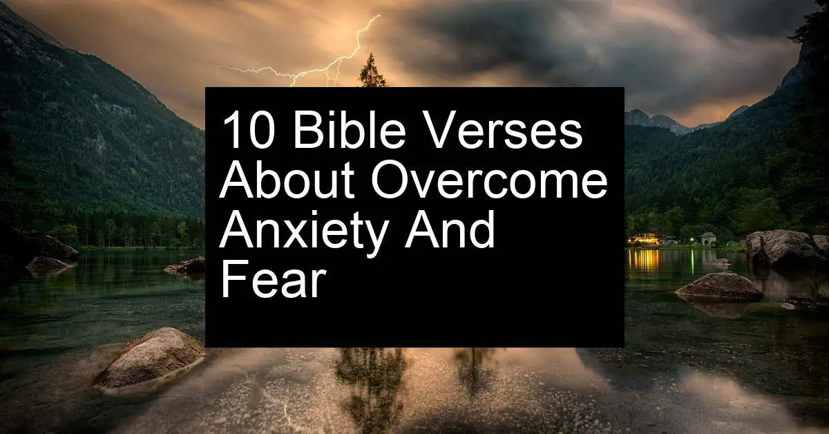 overcome anxiety and fear