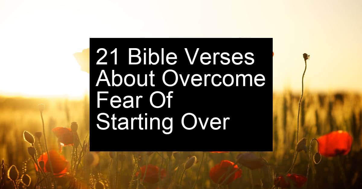 overcome fear of starting over