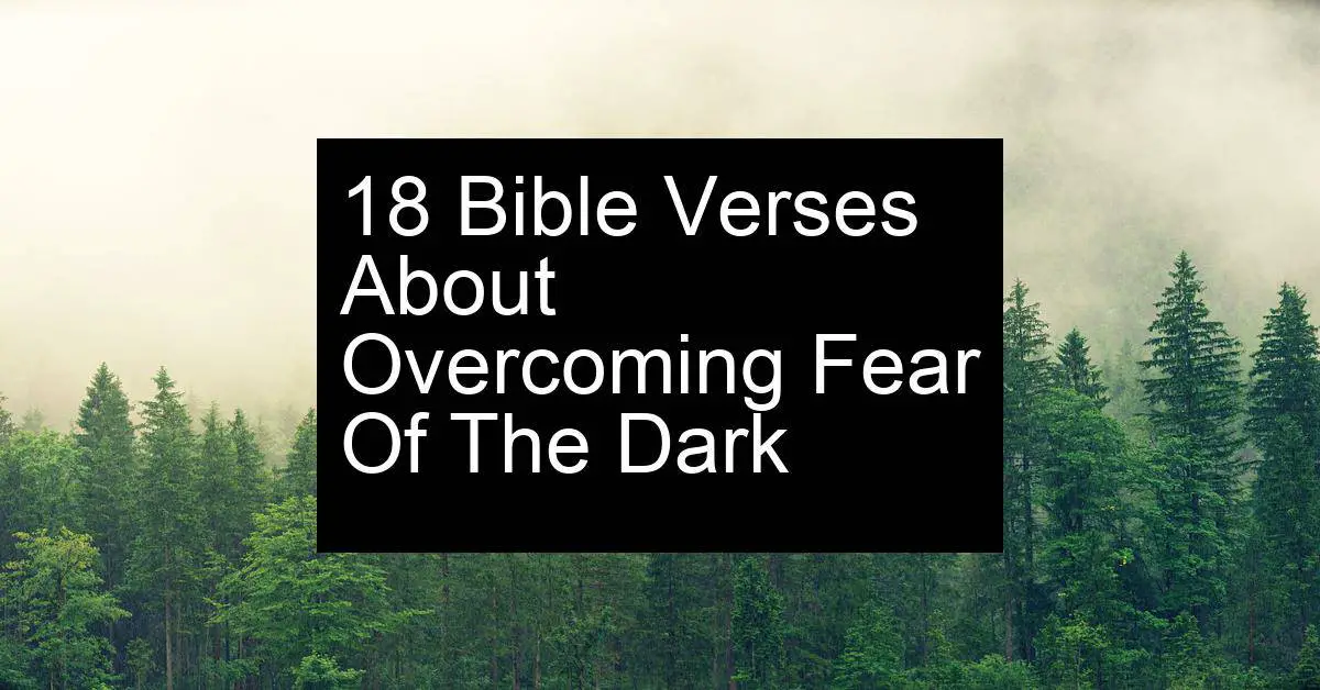overcoming fear of the dark