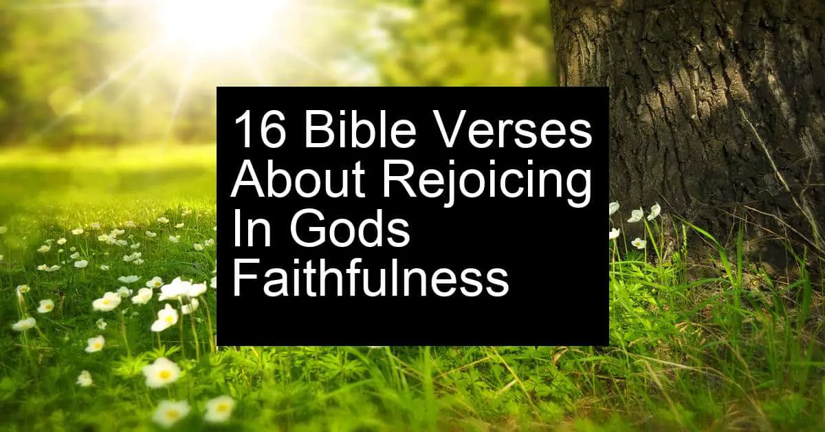 rejoicing in gods faithfulness