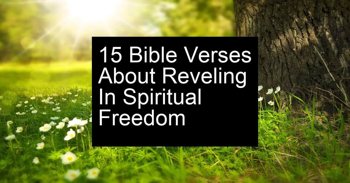 reveling in spiritual freedom