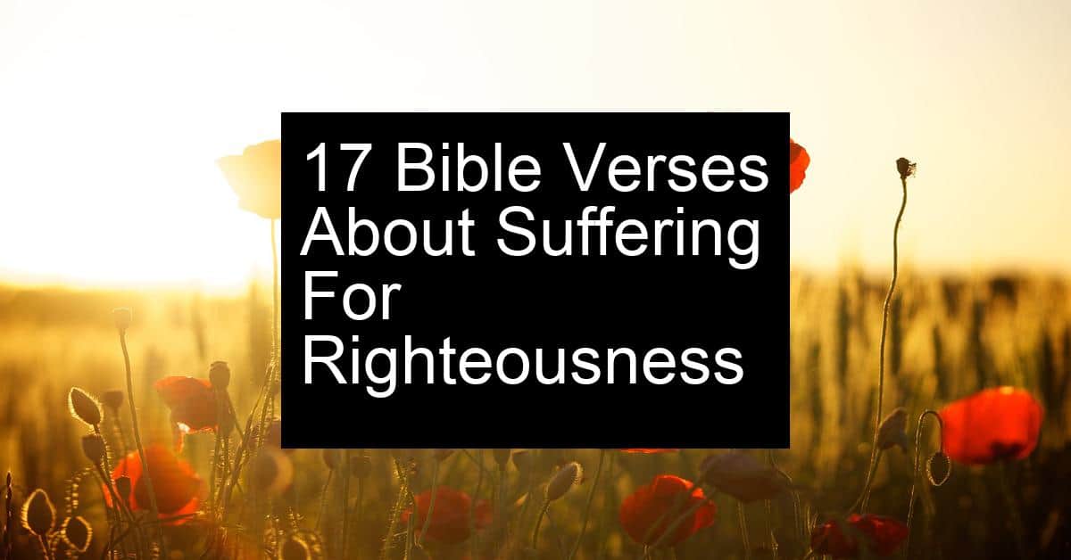 suffering for righteousness