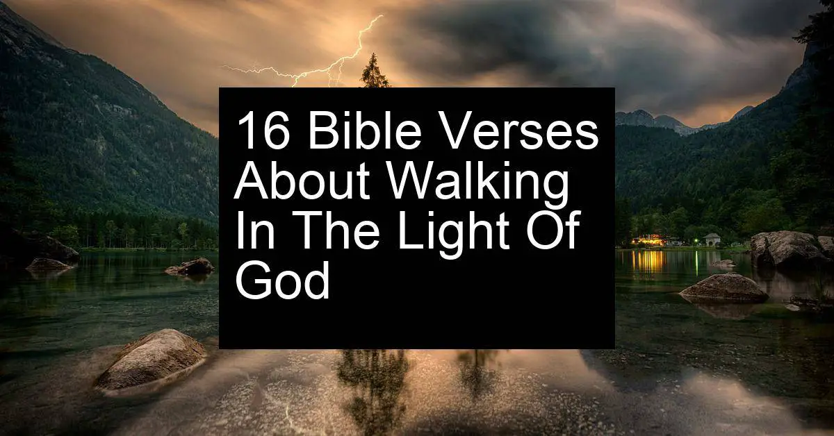 walking in the light of god