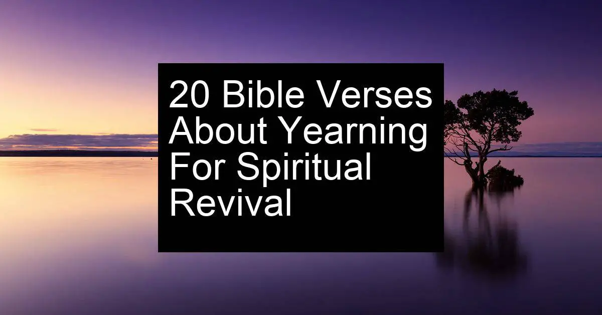 yearning for spiritual revival